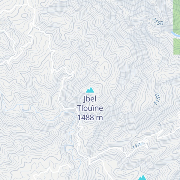 Map of Jbel Tlouïne