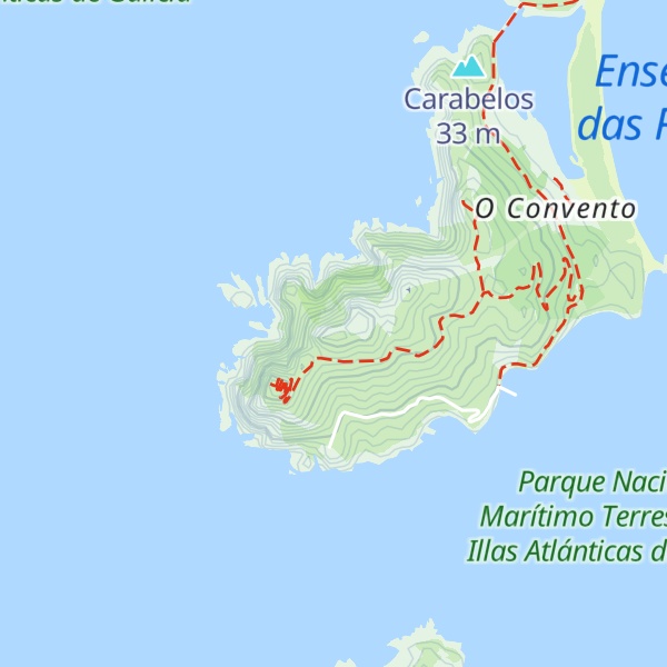 Map of O Monte do Canaval