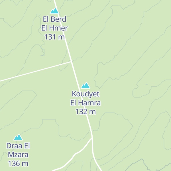 Map of Koudyet El Hamra