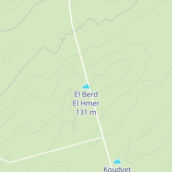 Map of El Berd El Hmer