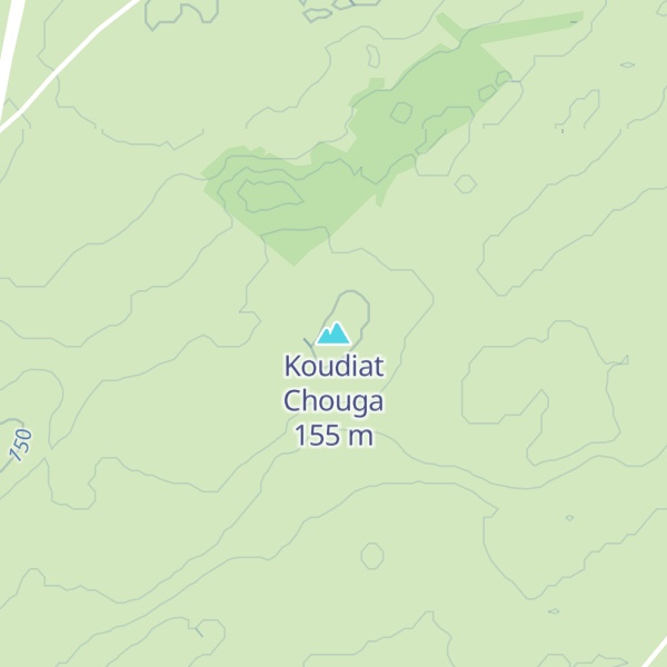 Map of Koudiat Chouga