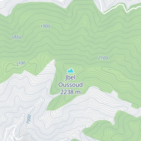 Map of Jbel Oussoud