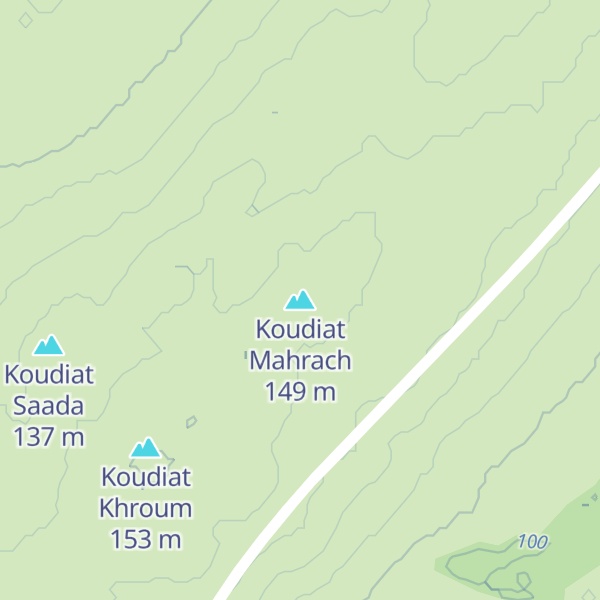 Map of Koudiat Mahrach