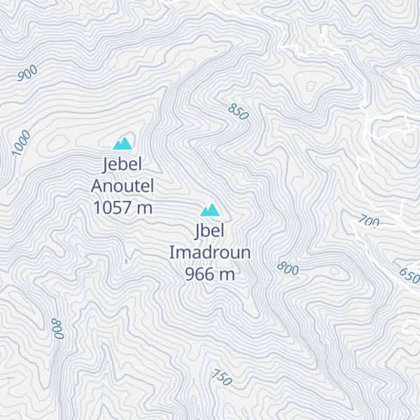 Map of Jbel Imadroun