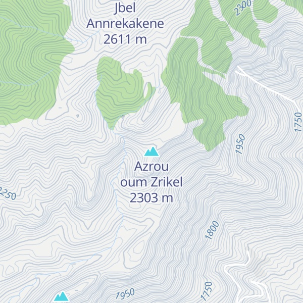 Map of Azrou oum Zrikel
