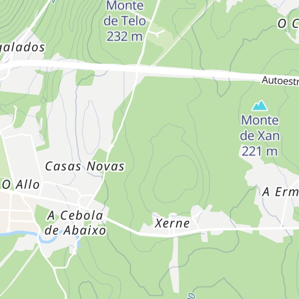 Map of Monte de Xerne