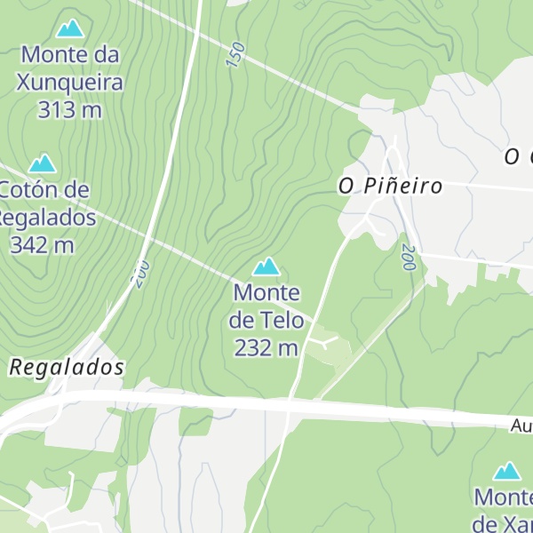 Map of Monte de Telo
