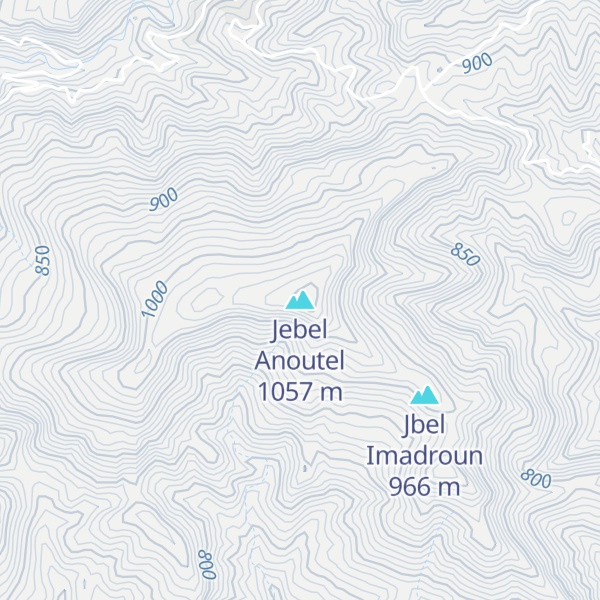 Map of Jebel Anoutel