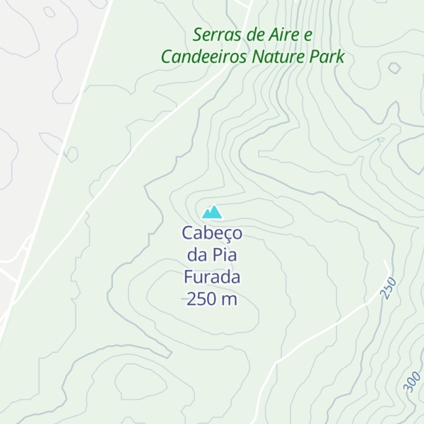 Map of Cabeço da Pia Furada