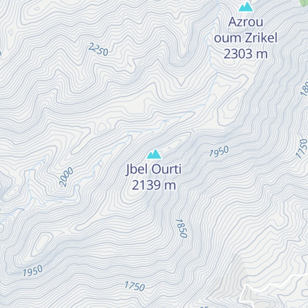 Map of Jbel Ourti