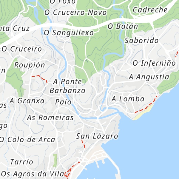 Map of Cabanas Rías Baixas