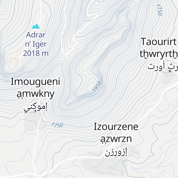 Map of Adrar Iguer