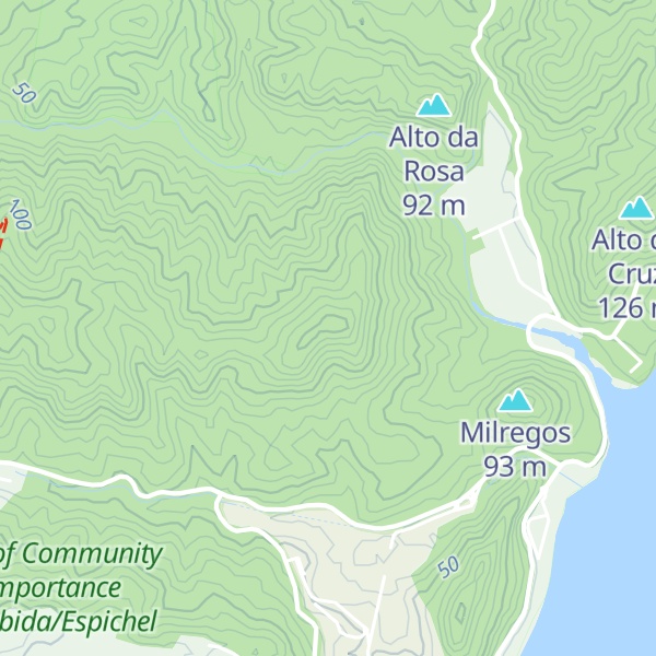 Map of Monte Vaqueiro