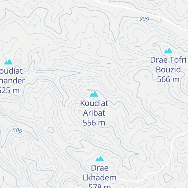 Map of Koudiat Aribat
