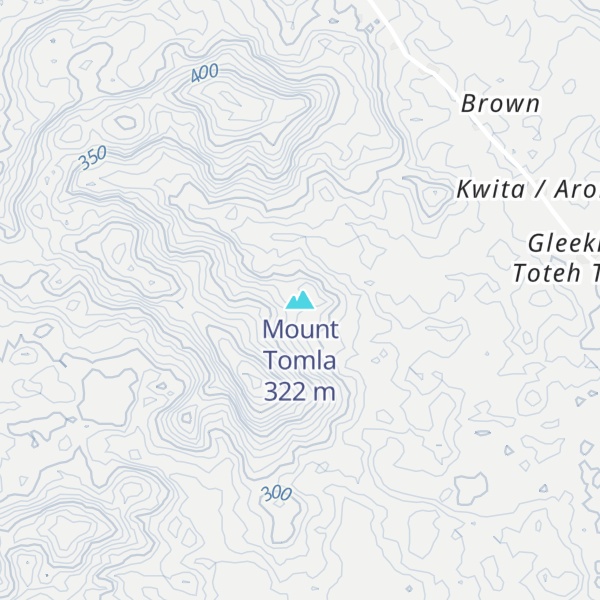 Map of Mount Tomla