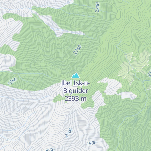 Map of Jbel Isk-n-Biguider