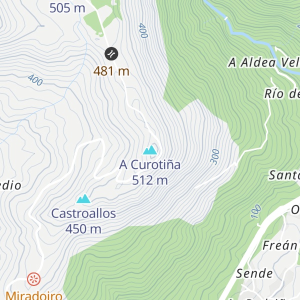 Map of A Curotiña