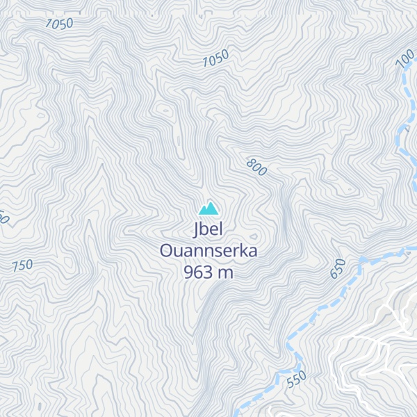 Map of Jbel Ouannserka
