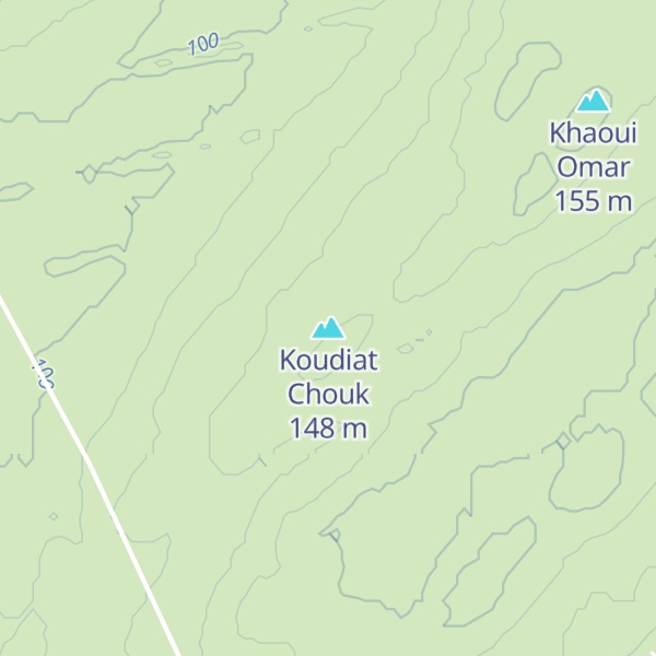 Map of Koudiat Chouk