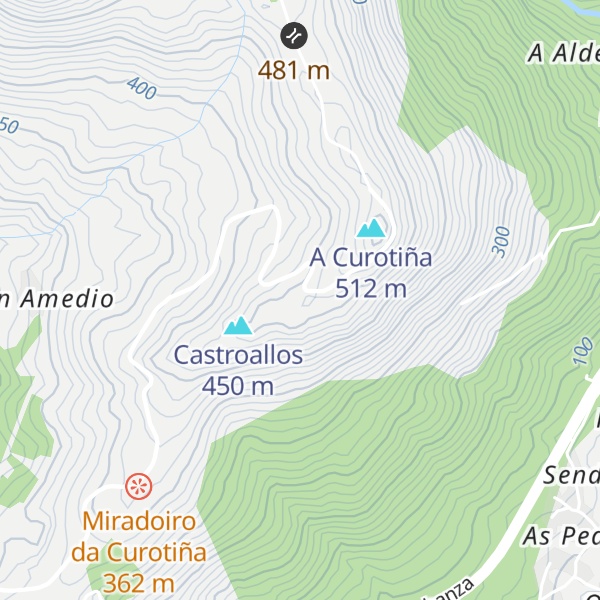Map of Petón do Carballo