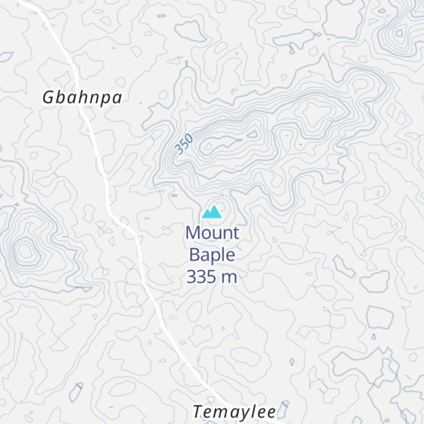 Map of Mount Baple