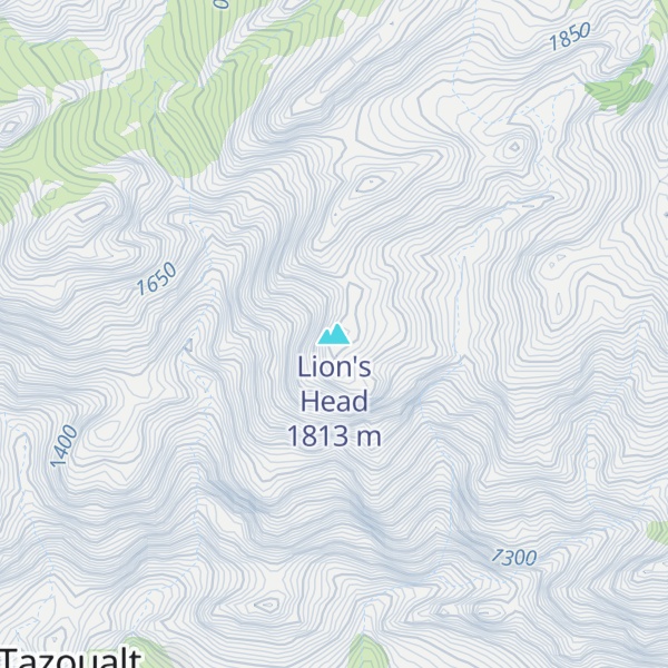 Map of Lion's Head
