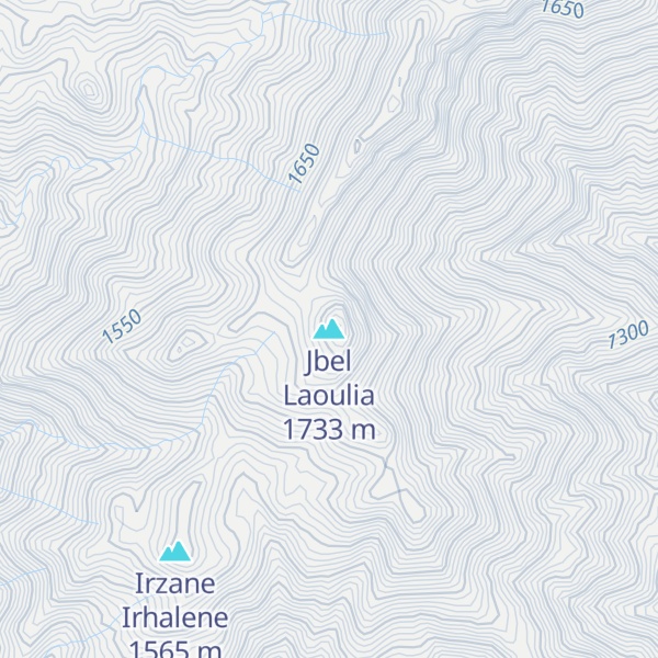 Map of Jbel Laoulia