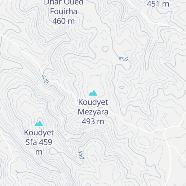 Map of Koudyet Mezyara