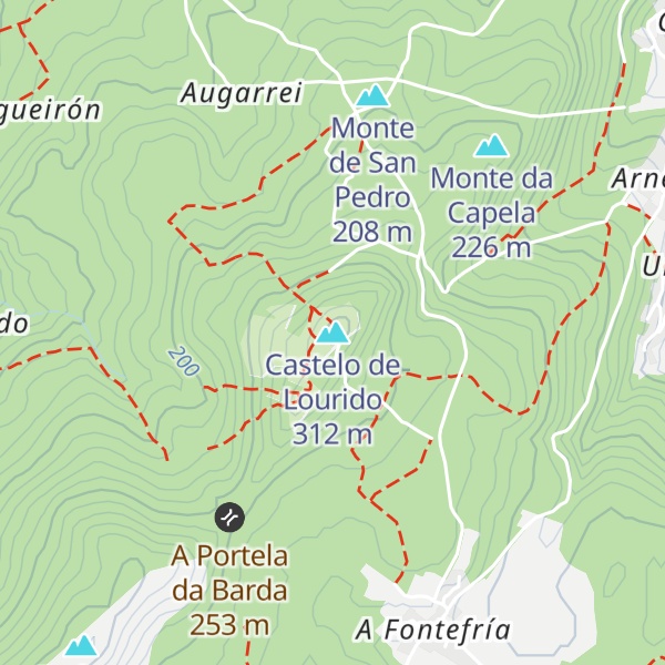 Map of Castelo de Lourido