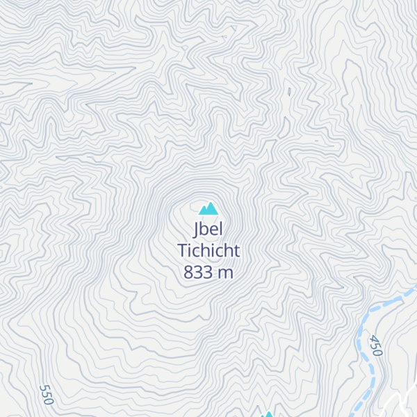 Map of Jbel Tichicht