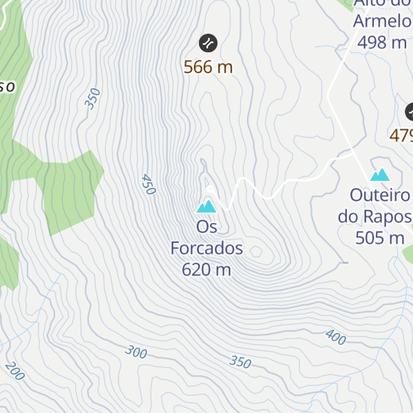 Map of Os Forcados