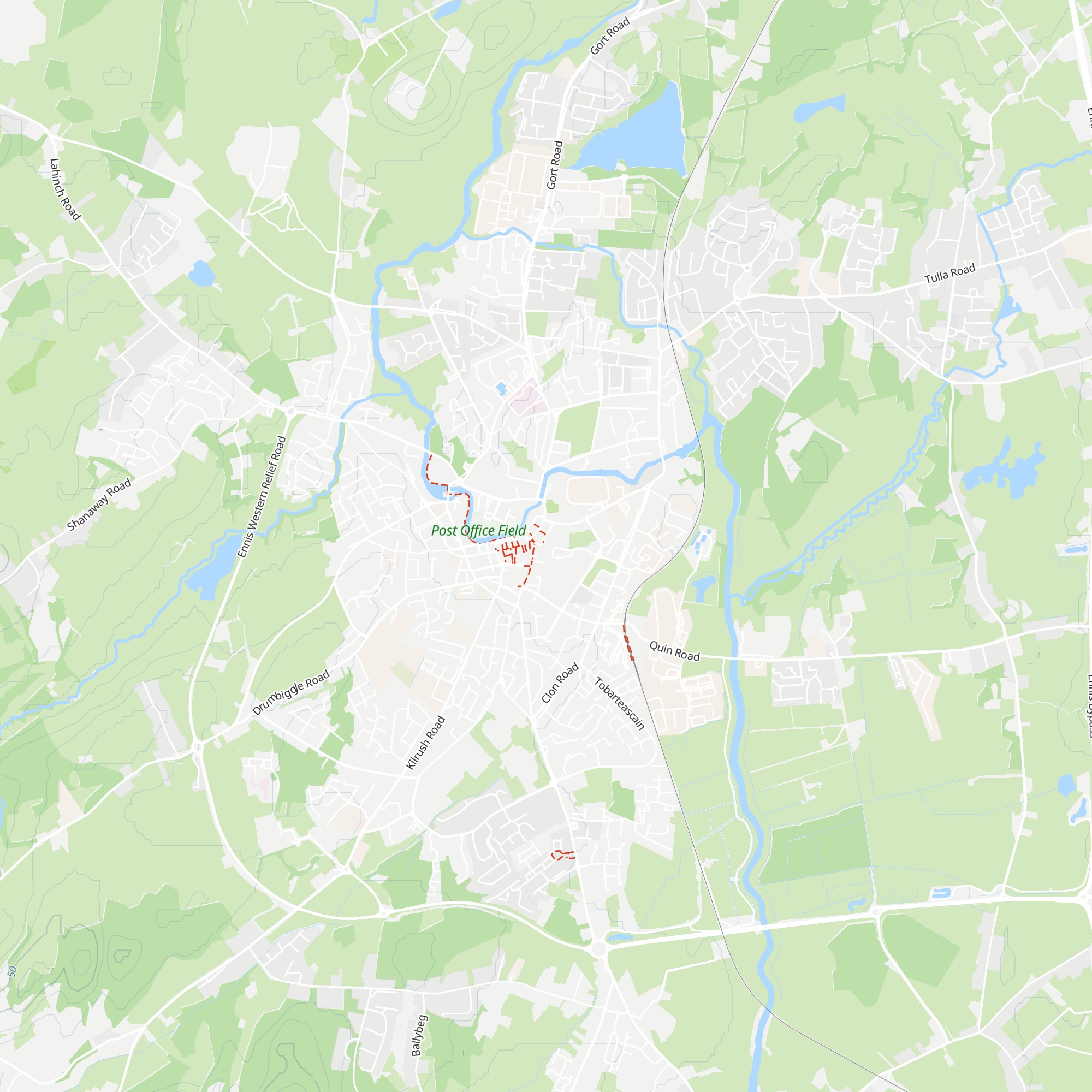 Ennis Tourist Office map