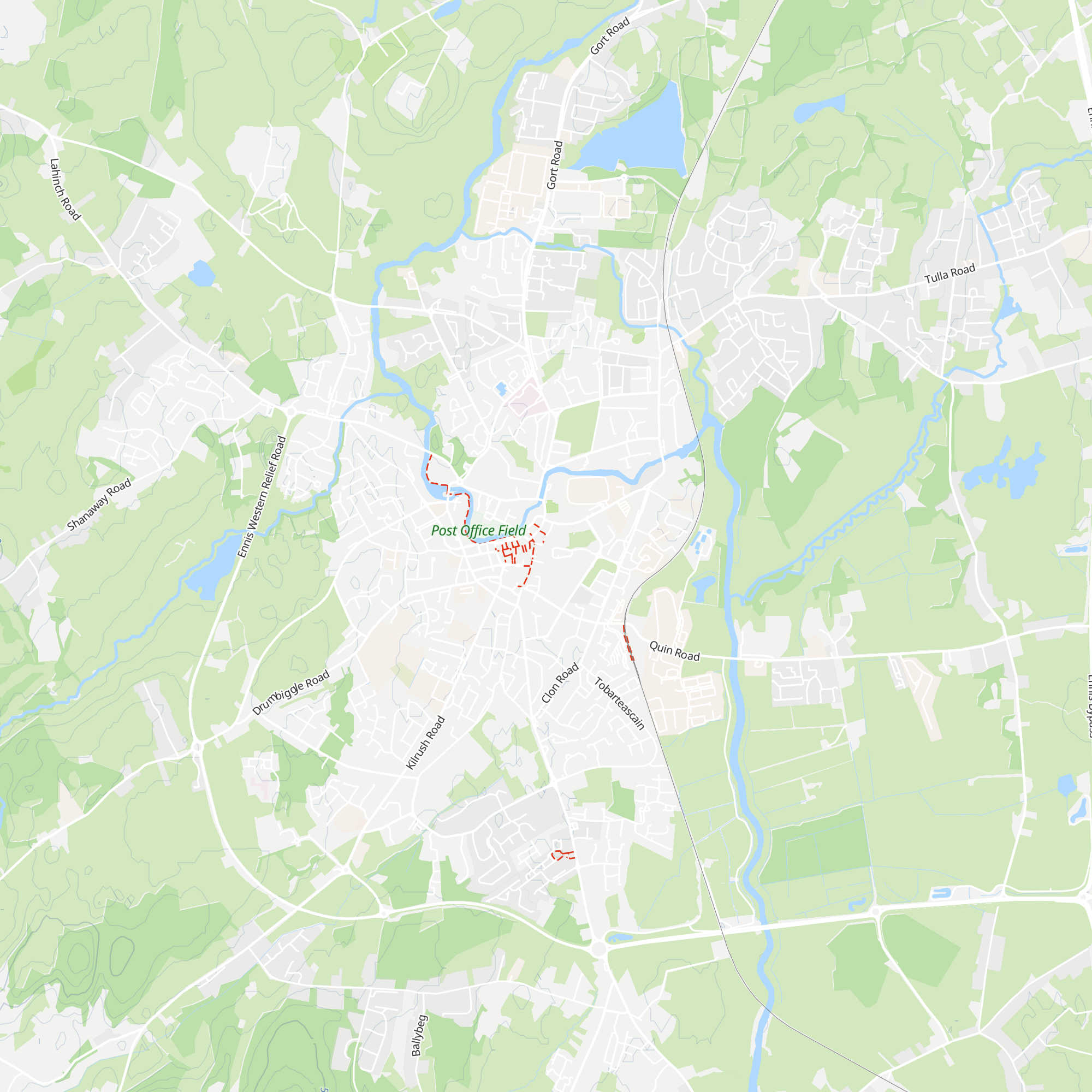 Ennis Tourist Office map