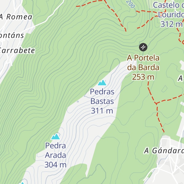 Map of Monte de Serantes
