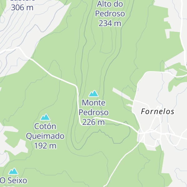 Map of Monte Pedroso