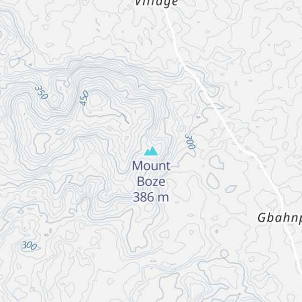Map of Mount Boze
