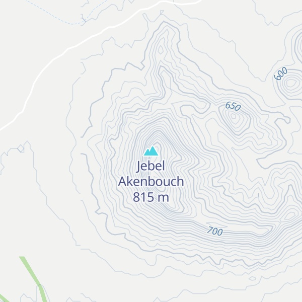 Map of Jebel Akenbouch