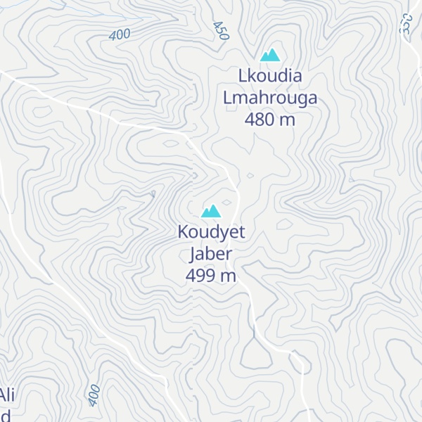 Map of Koudyet Jaber