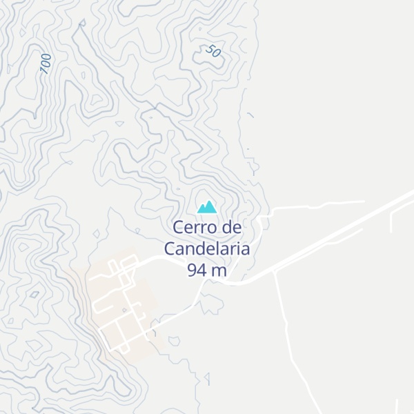 Map of Cerro de Candelaria