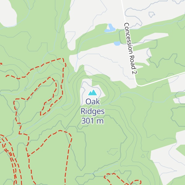 Map of Oak Ridges