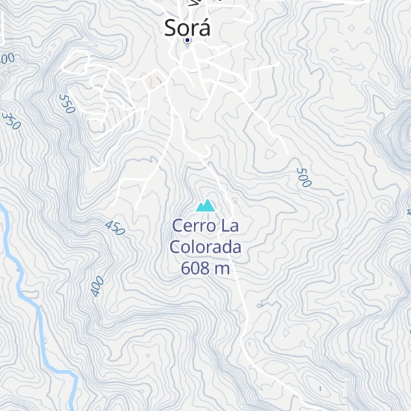 Map of Cerro La Colorada