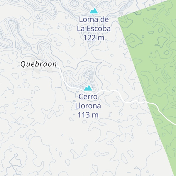 Map of Cerro Llorona