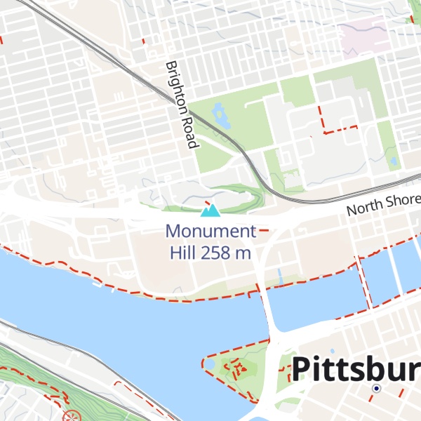 Map of Monument Hill