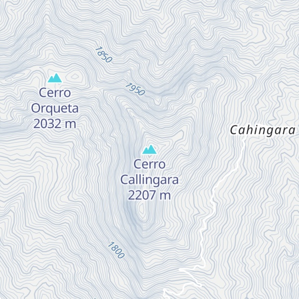 Map of Cerro Callingara