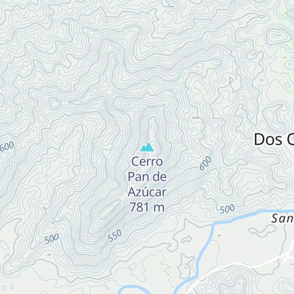 Map of Cerro Pan de Azúcar