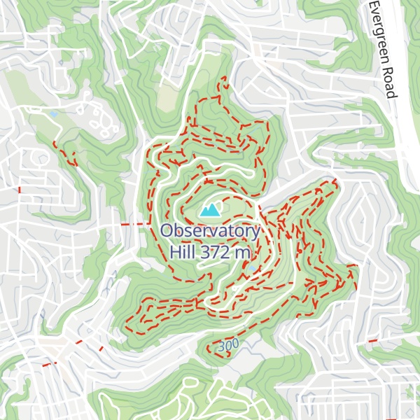 Map of Observatory Hill