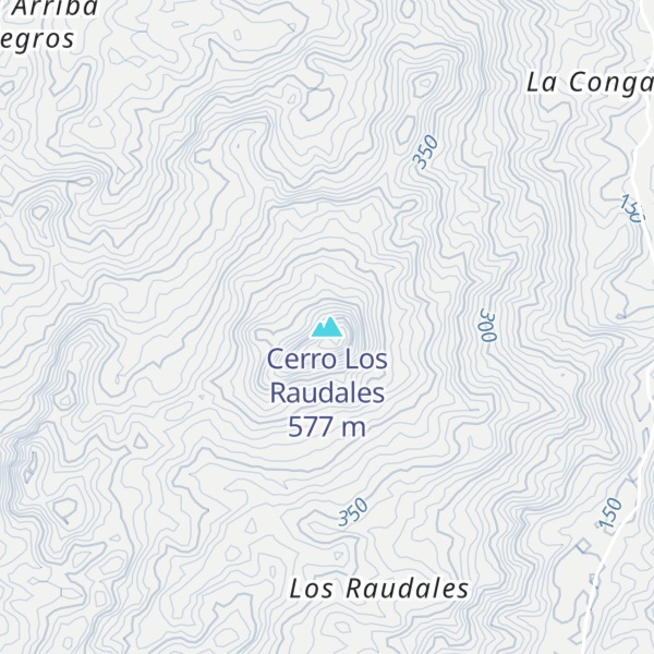 Map of Cerro Los Raudales