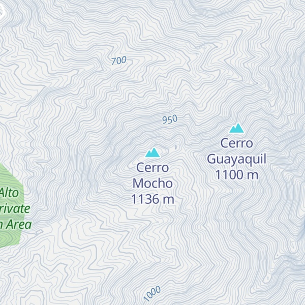 Map of Cerro Mocho