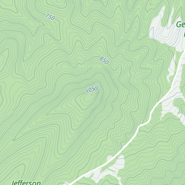Map of Nicholls Knob