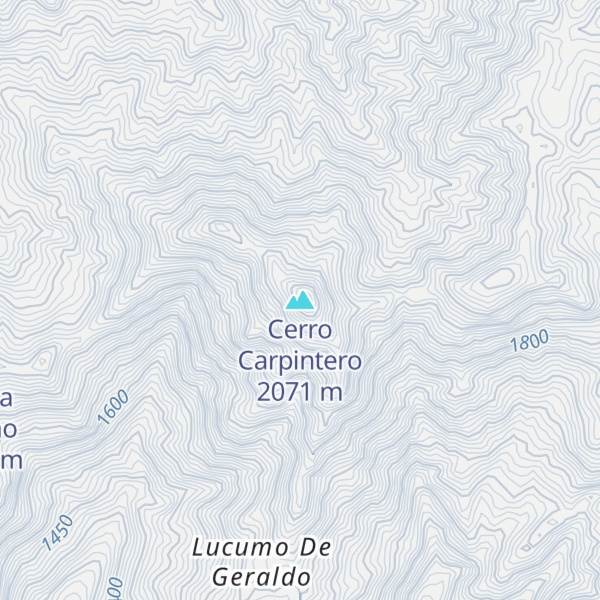 Map of Cerro Carpintero